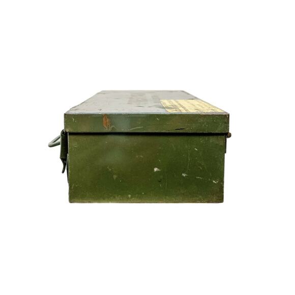 Vintage First Aid Green Metal Box Bell Systems-D - Picture 7 of 9